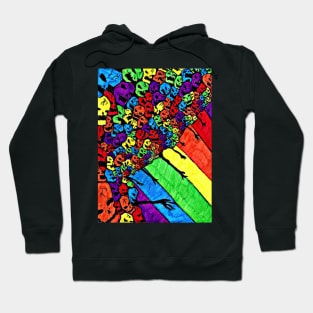 Rainbow Skull 1 Hoodie